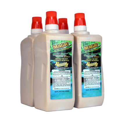 Zenex Magic Hand Soap 3.55 L front view with walnut shell scrubbers