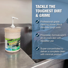 Zenex Magic Hand Soap 3.55 L in use at an auto mechanic shop