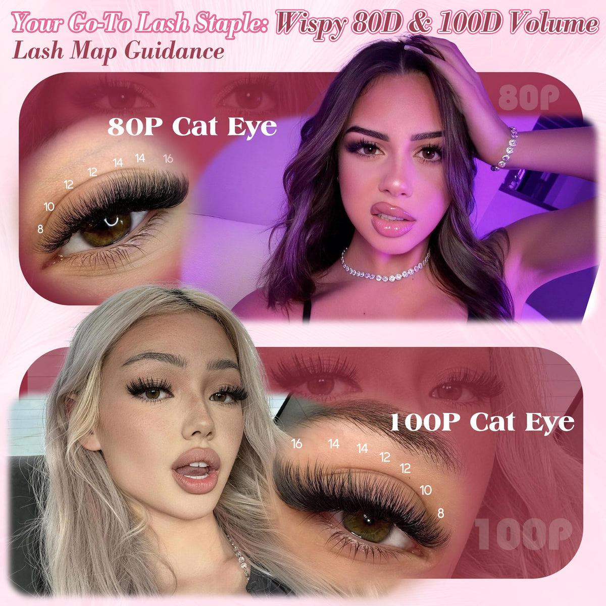 zenotti Lash Clusters showing fluffy volume and texture