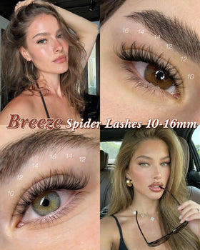 zenotti Spider Lash Clusters showing the invisible band