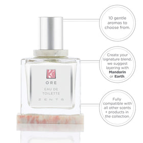 Zents Eau de Parfum Ore close-up of cap