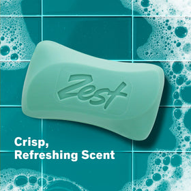 Zest 8-Bar Bath Size Soap Aqua stacked bars