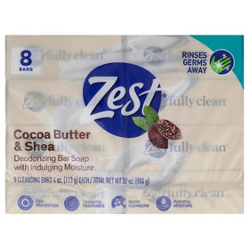Zest Cocoa Butter & Shea Soap Bar texture
