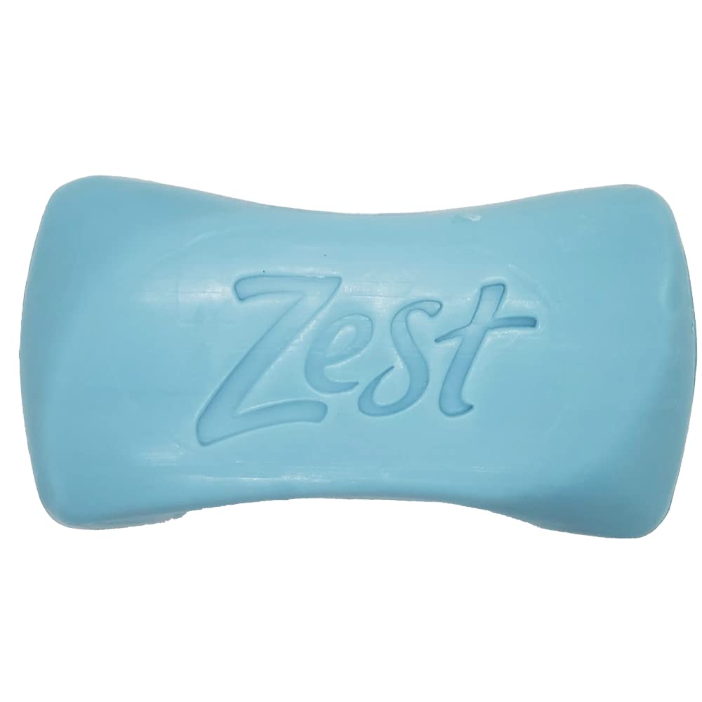 Zest Ocean Breeze Bar Soap displayed on a soap dish