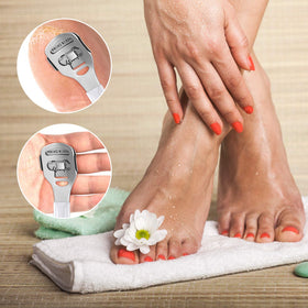 Zhehao Callus Shaver Set in use on feet for callus removal