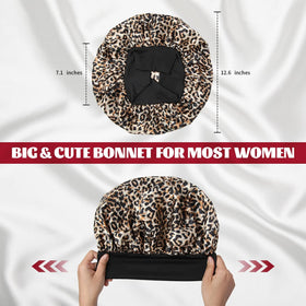 ZHENSILK Satin Bonnet showing soft elastic band detail