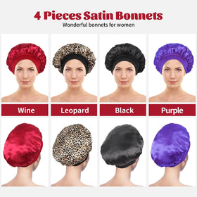 ZHENSILK silk bonnet in wine red colour on a table