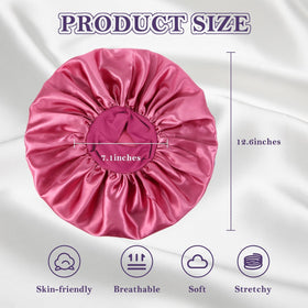 ZHENSILK silk bonnet worn during beauty routine