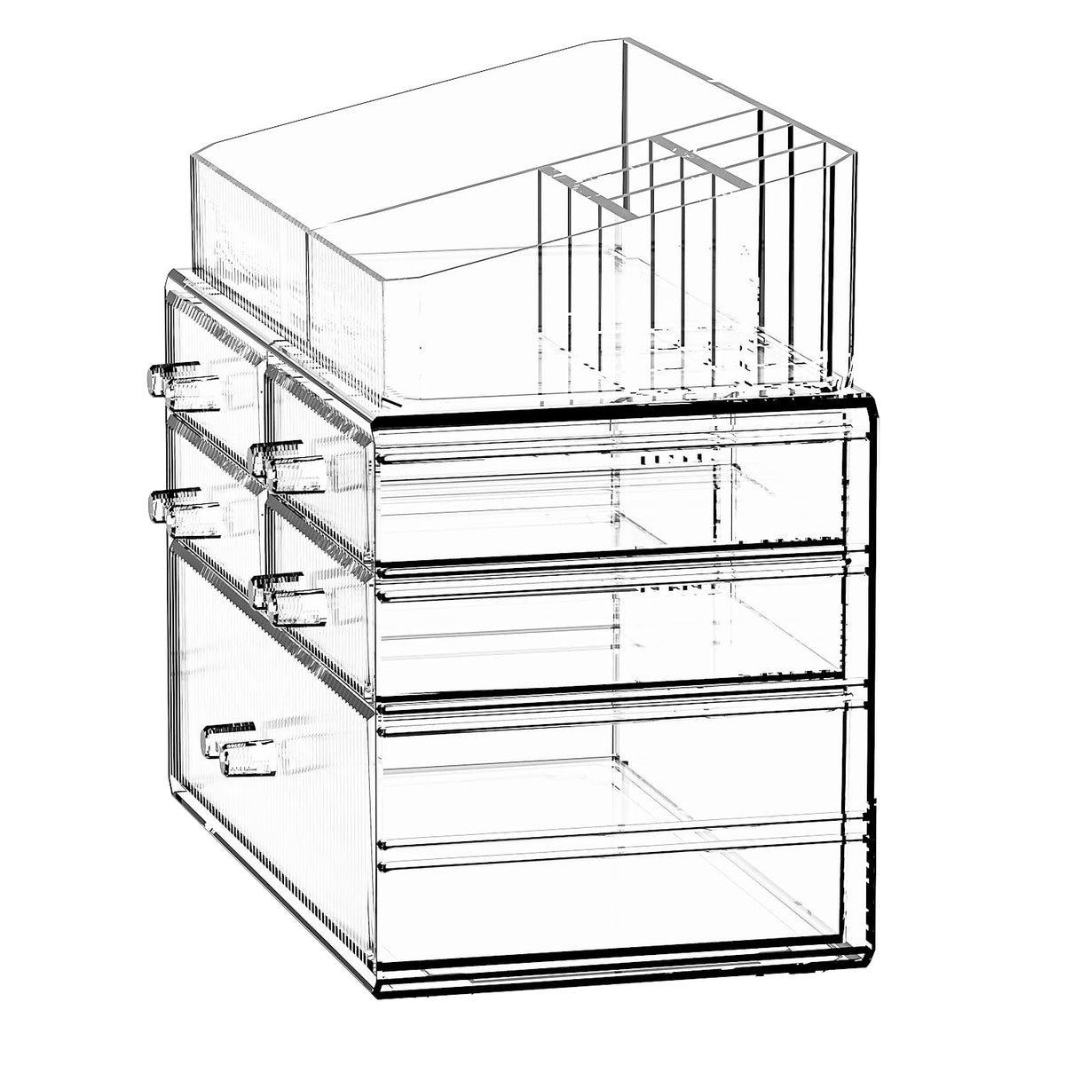 ZHIAI Stackable Organizer with jewellery items inside