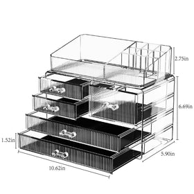 ZHIAI Stackable Storage Drawers on a vanity table