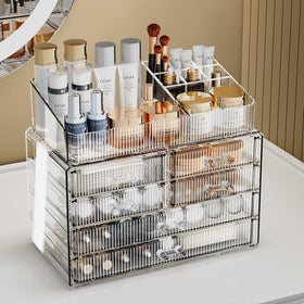 ZHIAI stackable storage drawers side view showcasing 6 drawers
