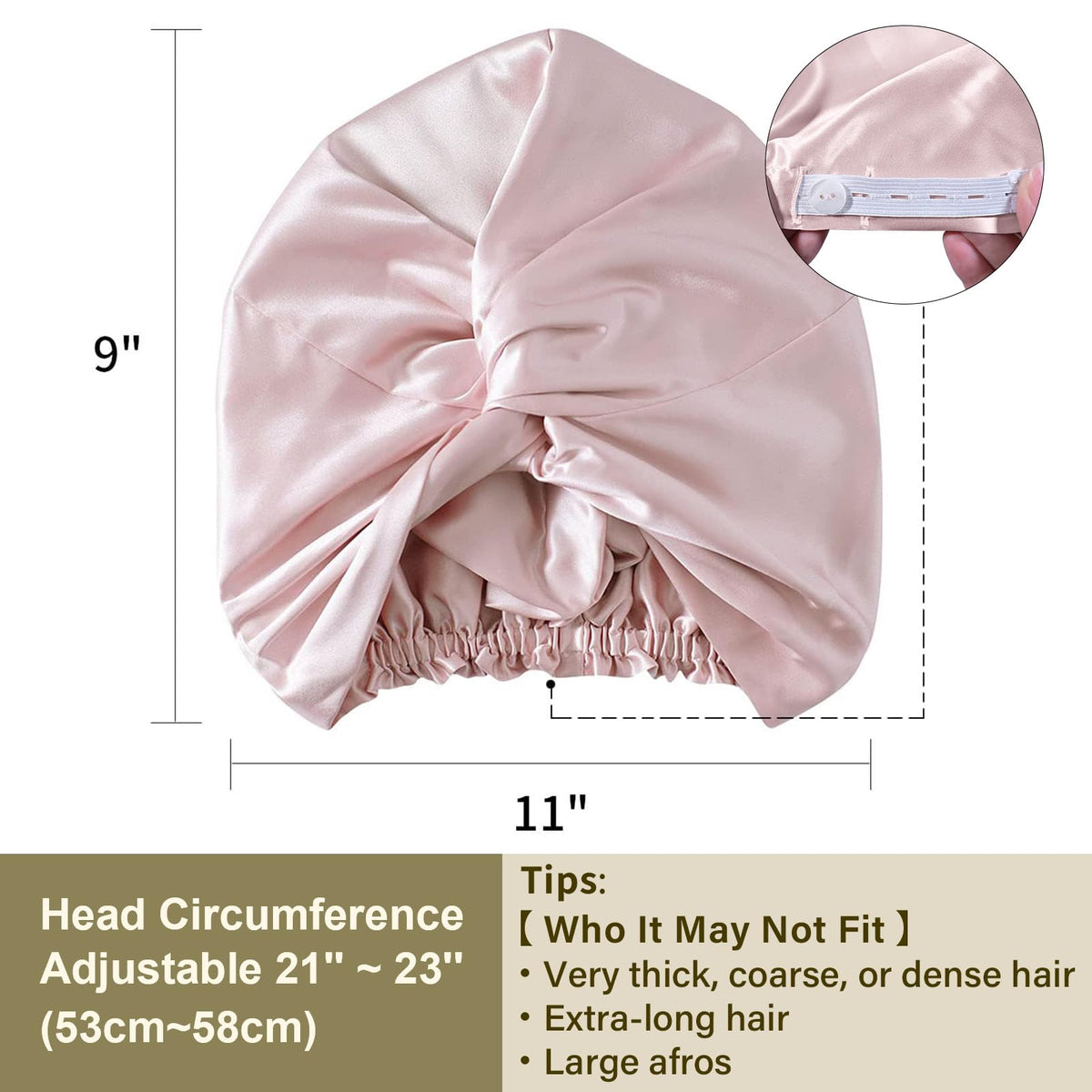 ZIMASILK silk bonnet being worn by a woman while sleeping