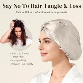 ZIMASILK silk bonnet displayed with gift wrapping