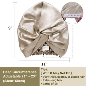ZIMASILK Silk Bonnet laid flat showcasing softness