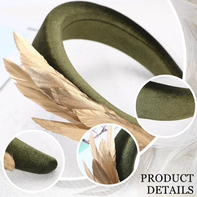 Zinniday 1920s Feather Fascinator in packaging