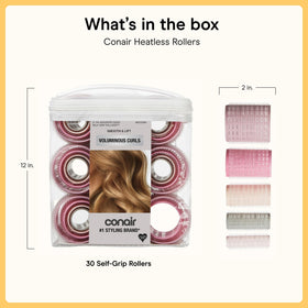 Zippered storage case for Conair Heatless Curls Hair Rollers