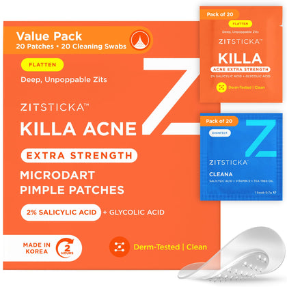 ZitSticka Killa Acne Extra Strength Microdart Pimple Patches front view
