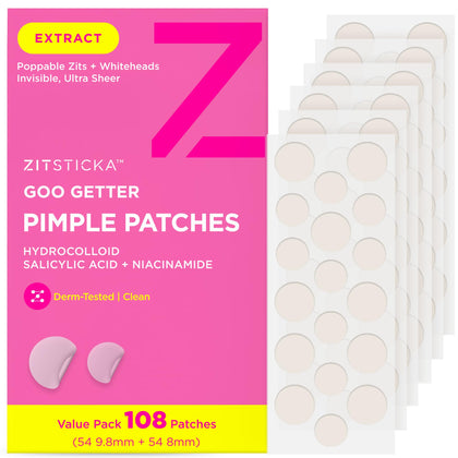 ZitSticka Pimple Patches front view with packaging