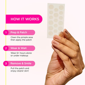 ZitSticka Pimple Patches with ingredients list