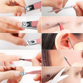 ZIZZON Travel Mini Manicure Set close-up of tools