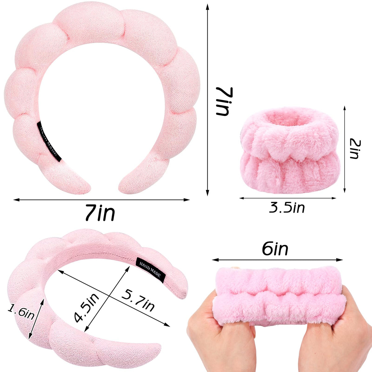 Zkptops Spa Headband close-up of cloud shape