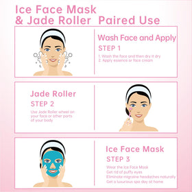 ZNÖCUETÖD ice face mask applied on a woman's face