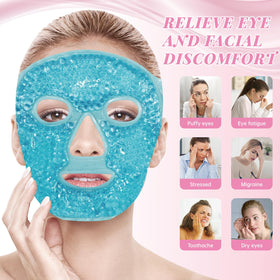 ZNÖCUETÖD ice face mask showing gel beads
