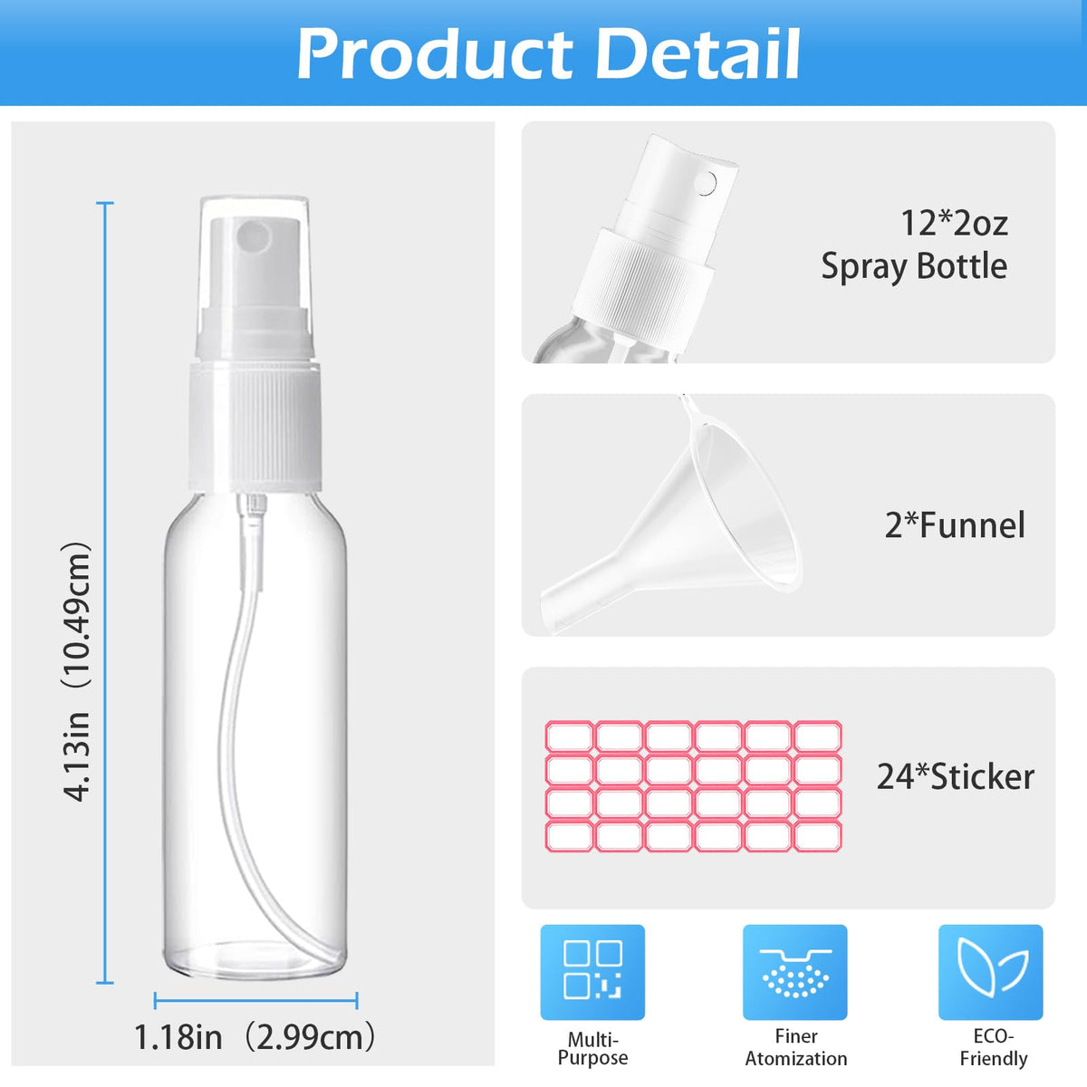 Zoizocp 2oz spray bottle side view