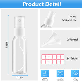Zoizocp Mini Spray Bottle with funnel for easy filling