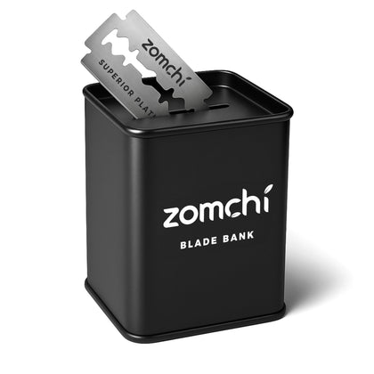 ZOMCHI Razor Blade Bank black model front view