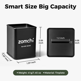 ZOMCHI Razor Blade Bank in a bathroom setting