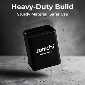 ZOMCHI Razor Blade Bank with recycling symbol