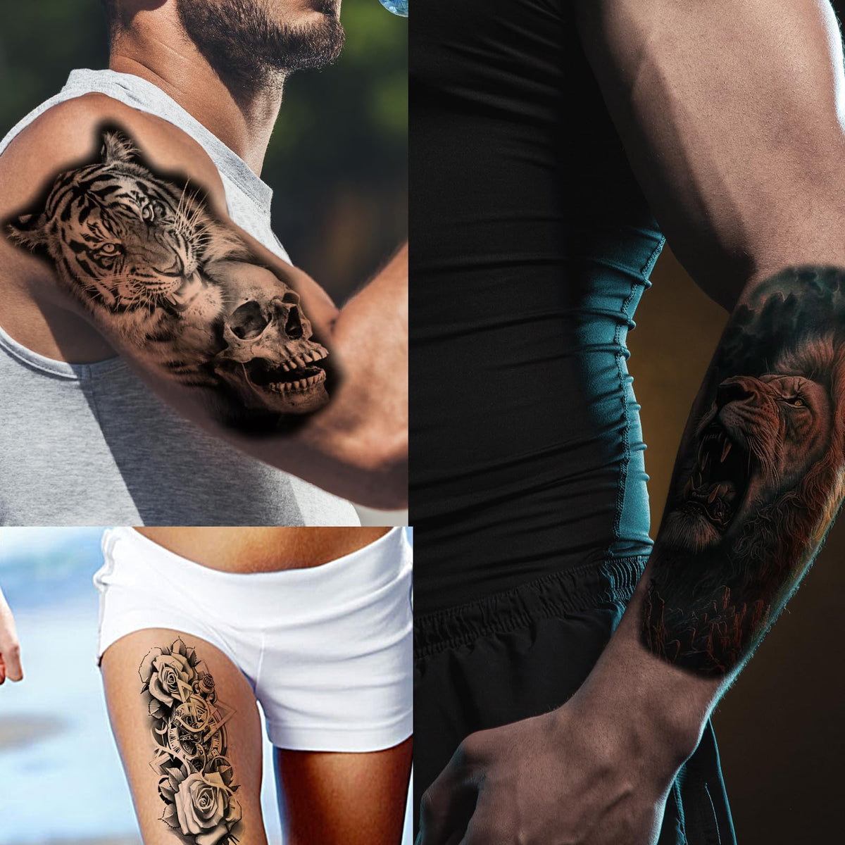 Zomme temporary tattoos in packaging with various designs