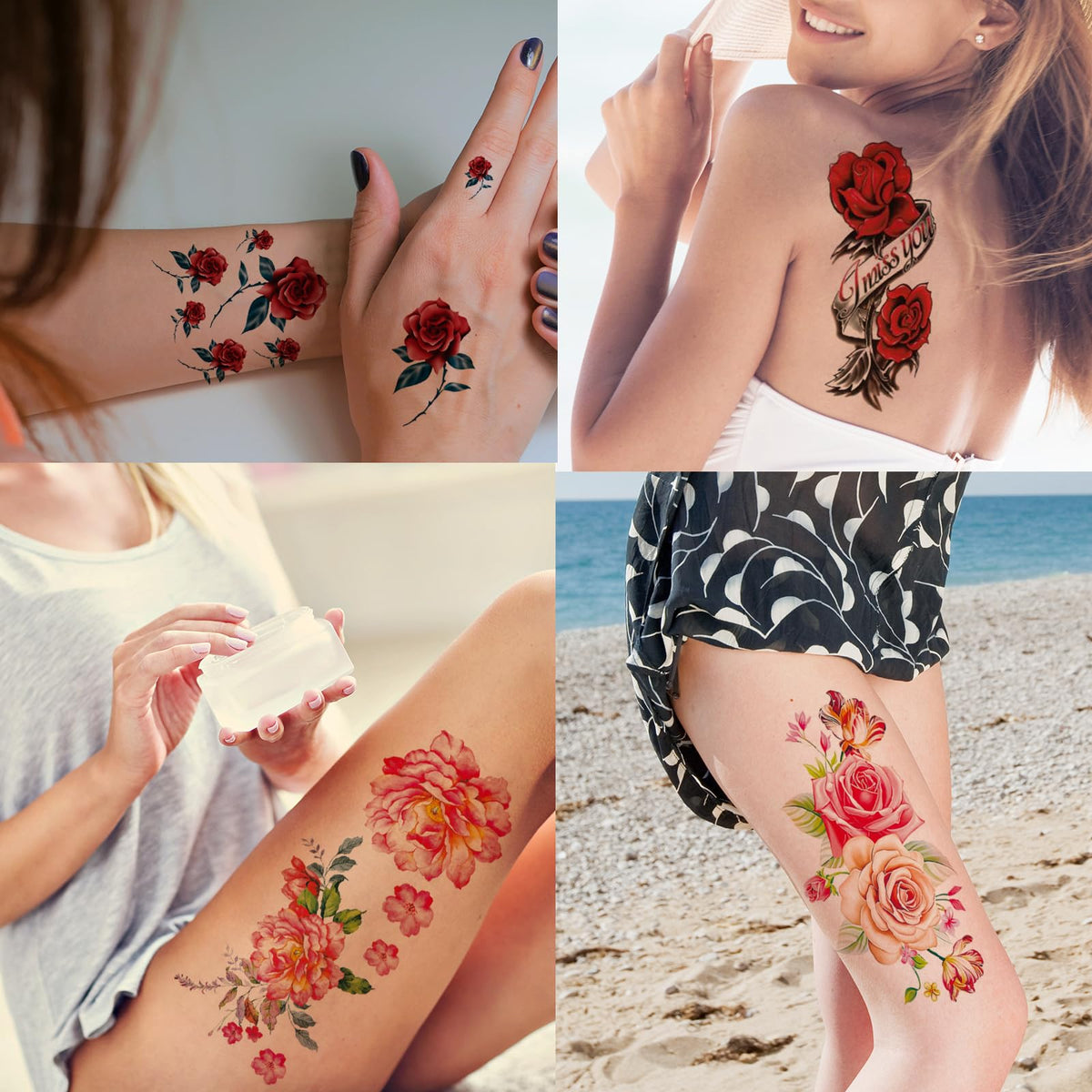 Zomme temporary tattoos in use at a party