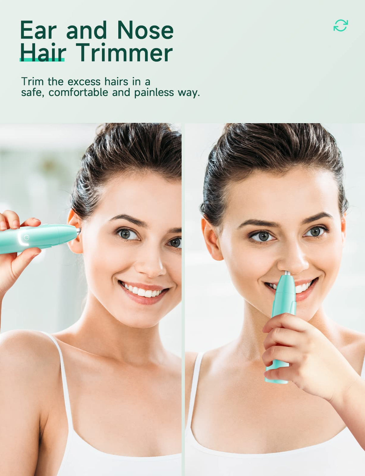 ZORAMI trimmer with detachable head for cleaning
