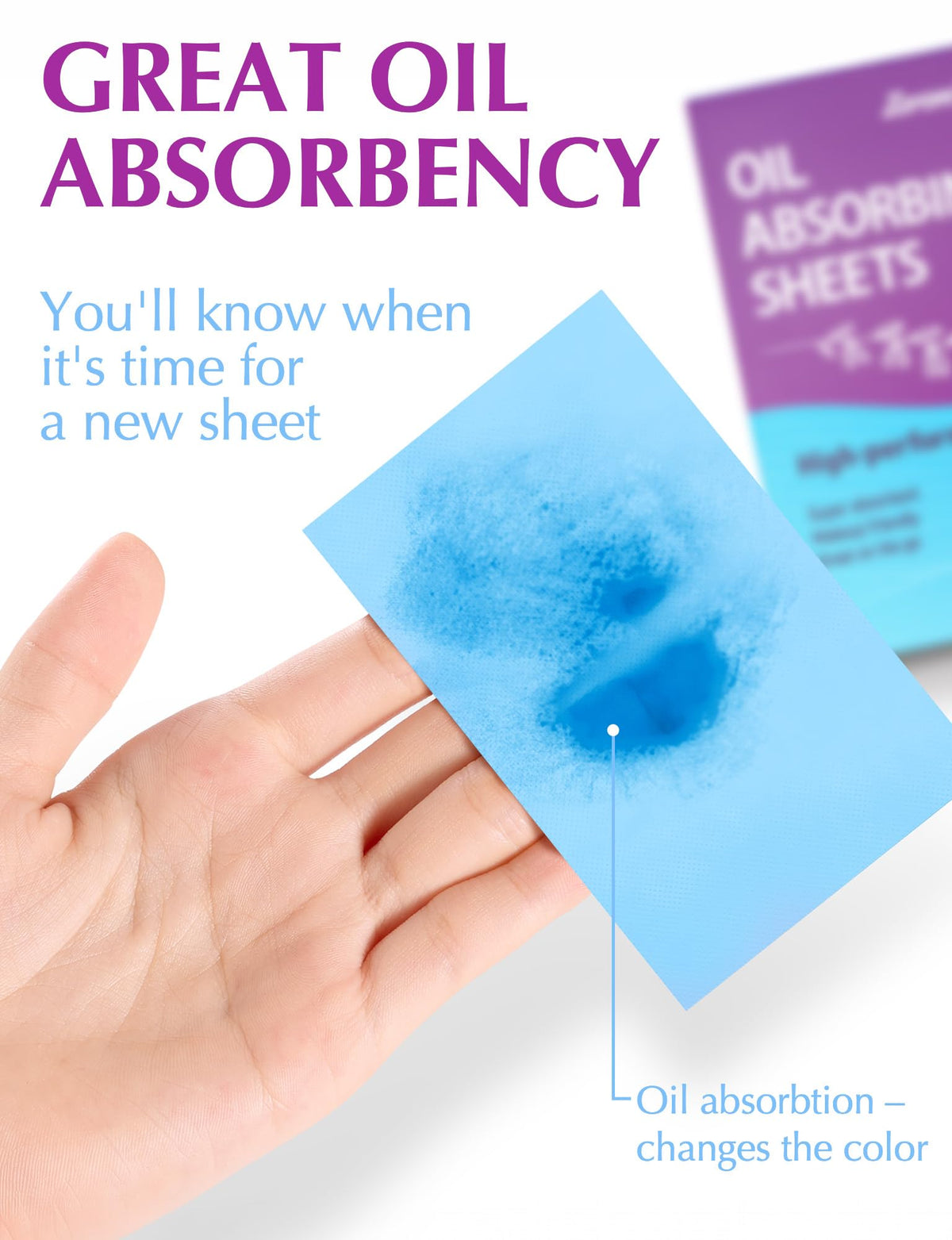 ZOROM'S Oil Absorbing Sheets for Face in a pocket