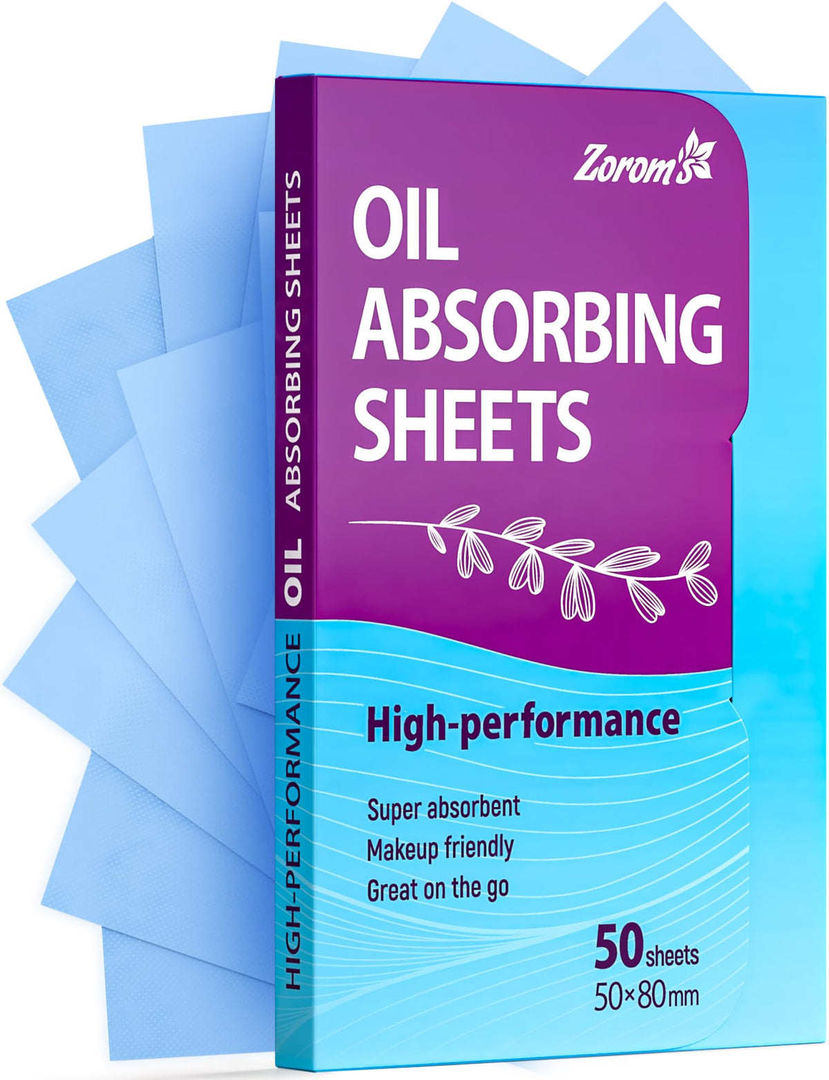 ZOROM'S Oil Absorbing Sheets for Face pack front view