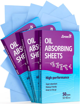 ZOROM'S Oil Absorbing Sheets front view with packaging