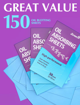 ZOROM'S Oil Absorbing Sheets in hand for quick touch-up
