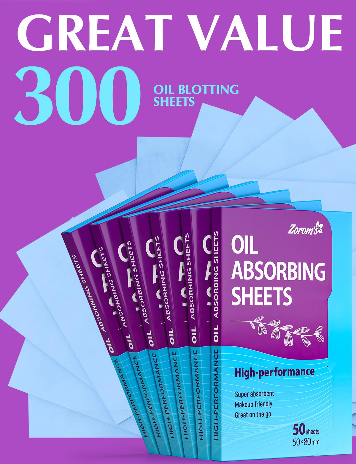ZOROM'S oil absorbing sheets showing high-quality material