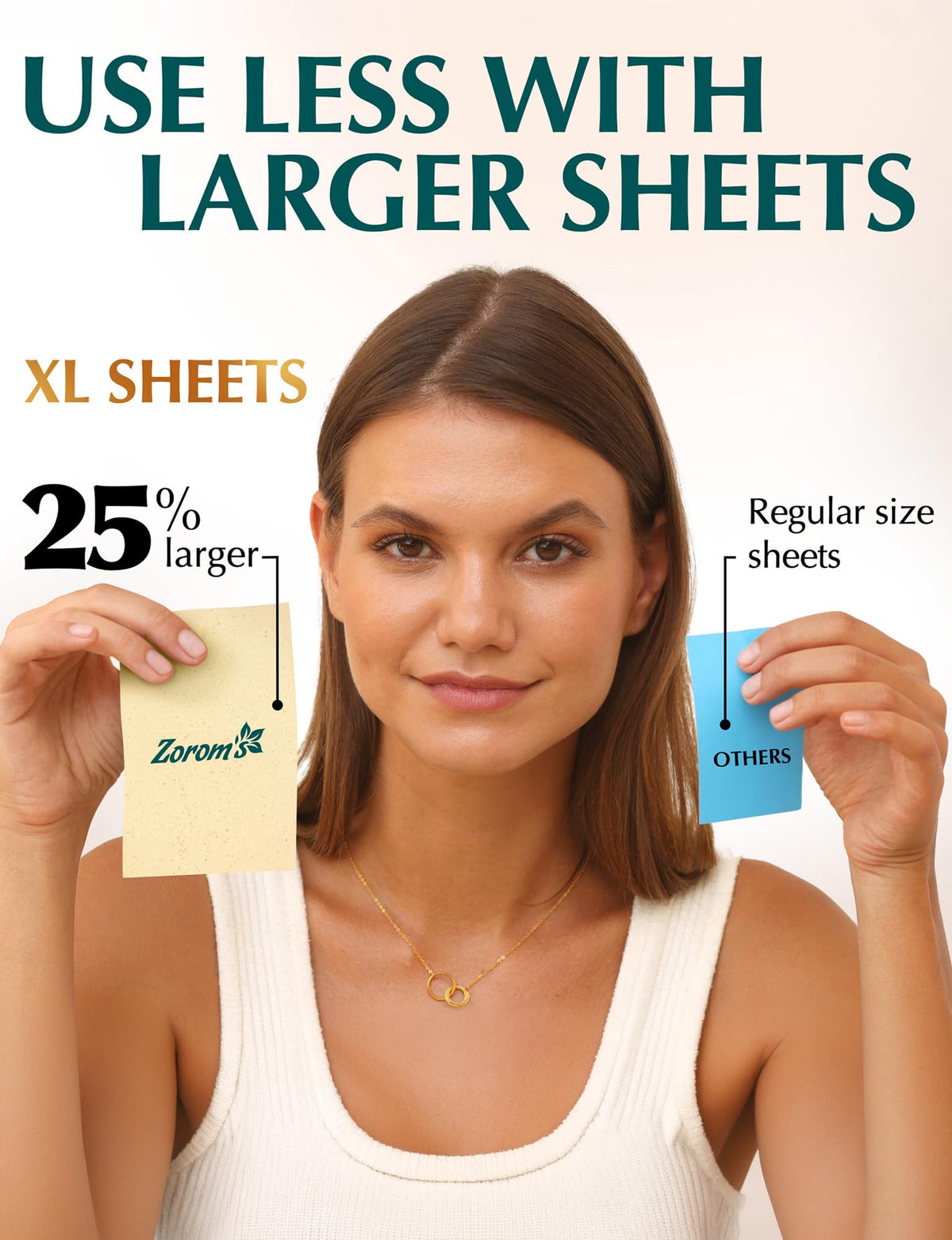 ZOROM'S XL Oil Blotting Sheets in a purse for on-the-go use