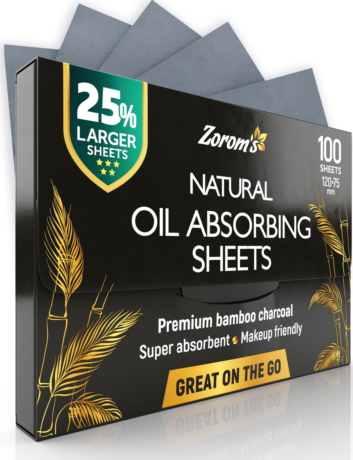 ZOROM'S XL Oil Blotting Sheets pack front view