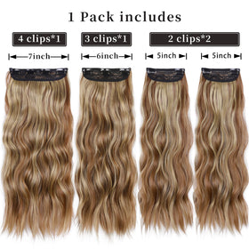 ZQIAN BEAUTY 20-inch clip in hair extensions packaging