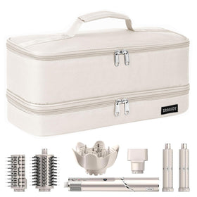 ZRRAJOY Double Layer Travel Hair Styler Case front view