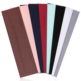 Ztomine 8 Pack Headbands for Women in assorted colours front view