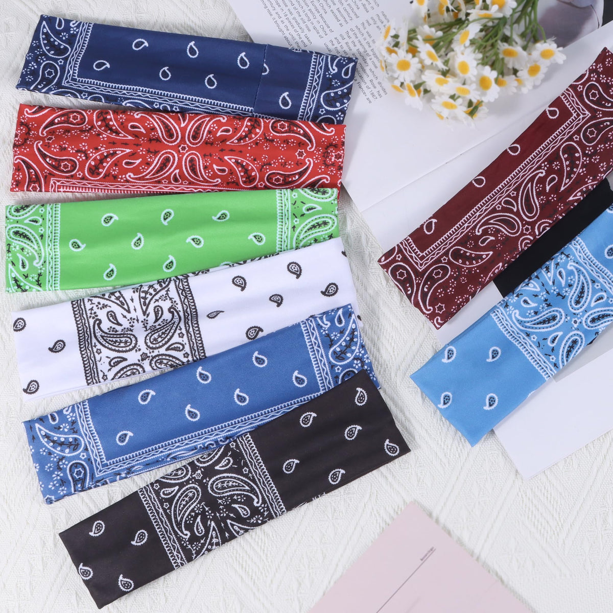 Ztomine 8 Pack headbands in packaging