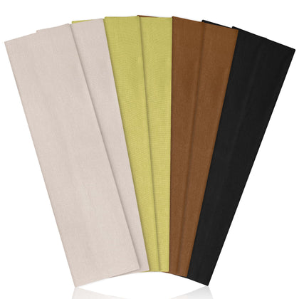 Ztomine 8pcs headbands in assorted colours front view