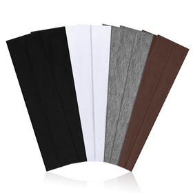 Ztomine 8pcs headbands in grey, white, black, and khaki