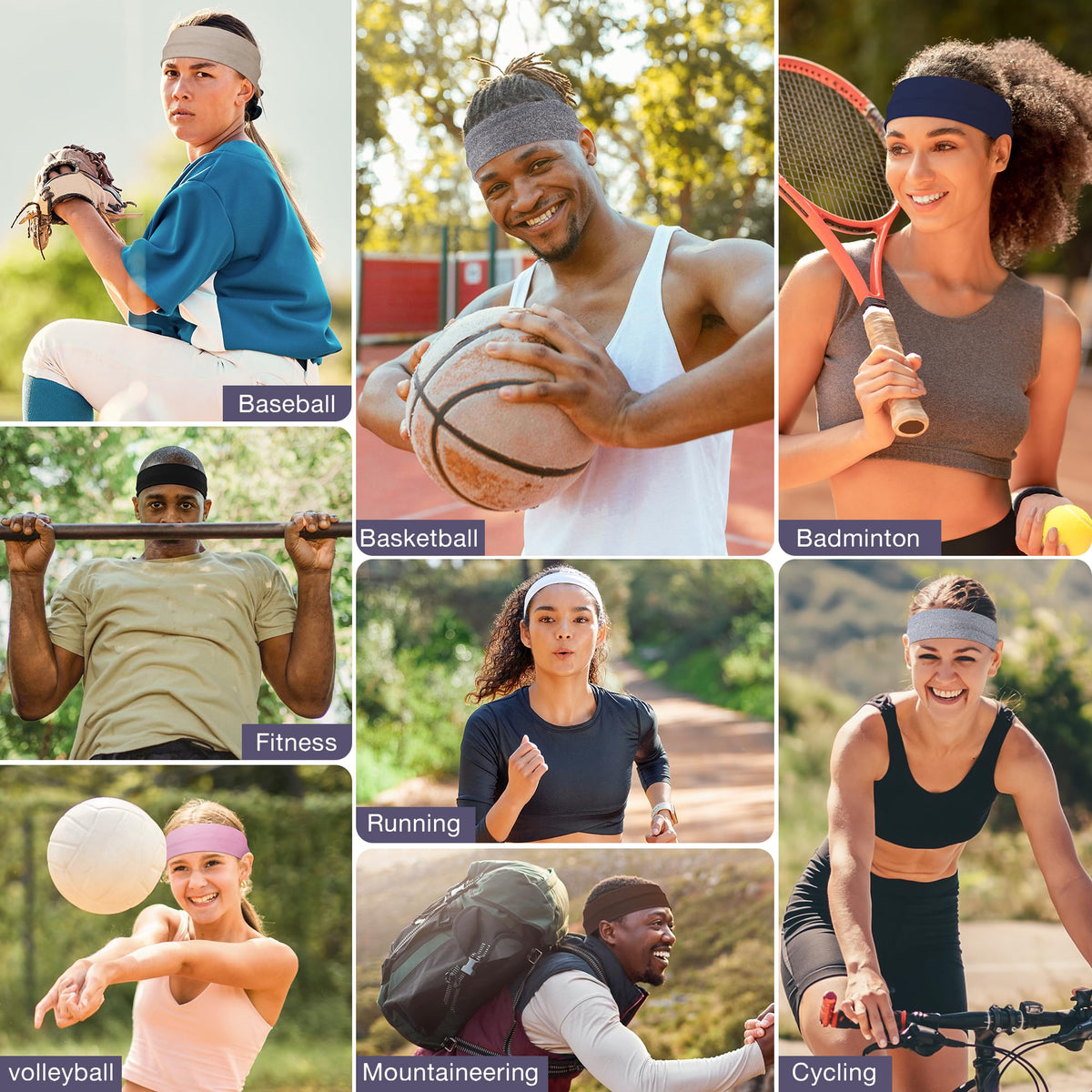 Ztomine headband in action during outdoor running