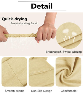 Ztomine headband in brown with sweat absorption feature highlighted